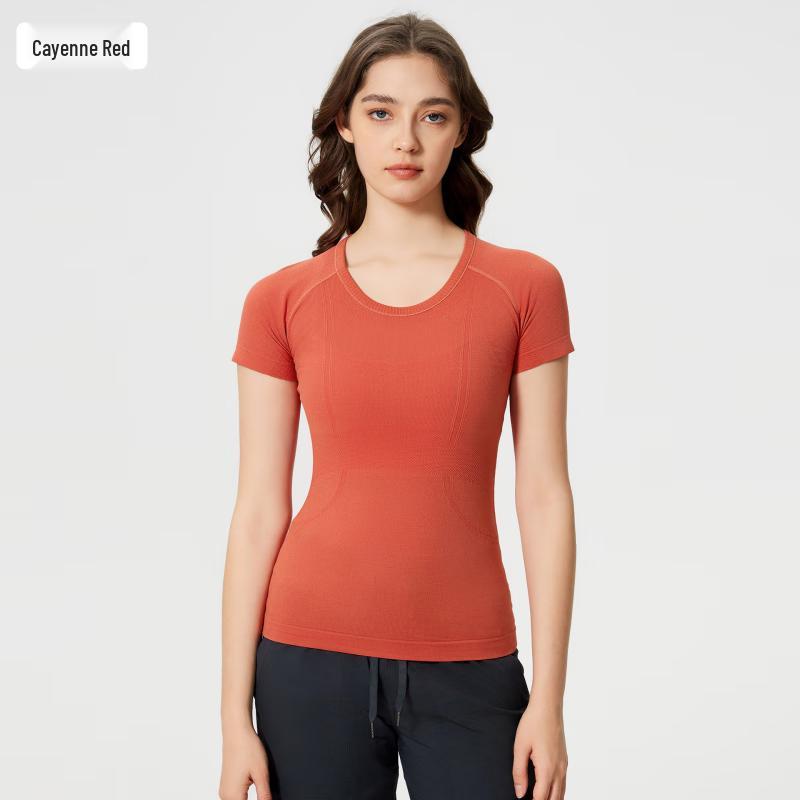 Women s Seamless Short Sleeve Fitness & Yoga Top