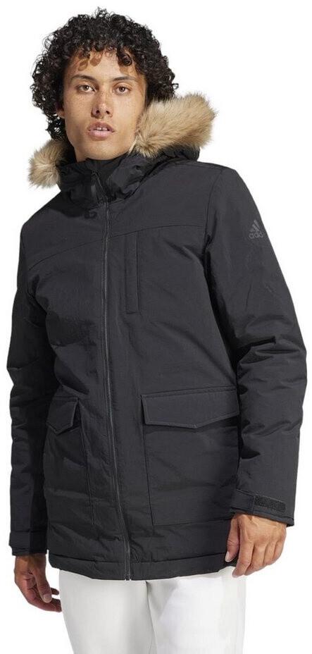 Зимняя куртка Adidas Hooded Fur Parka черного цвета