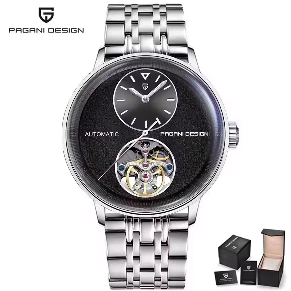 PAGANI DESIGN New 42MM Tourbillon Multi Time Zone Luxury Men Watch Night Light 1 Men Automatic Mechanical Watches PD-1796
