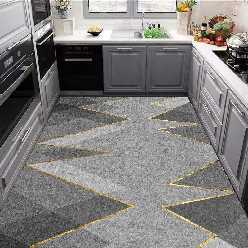 Carpet for Kitchen Pvc Floor Mat Large Size Waterproof Non-slip Carpets Leather Anti-oil Foot Mats Retro Home Decoration Rug