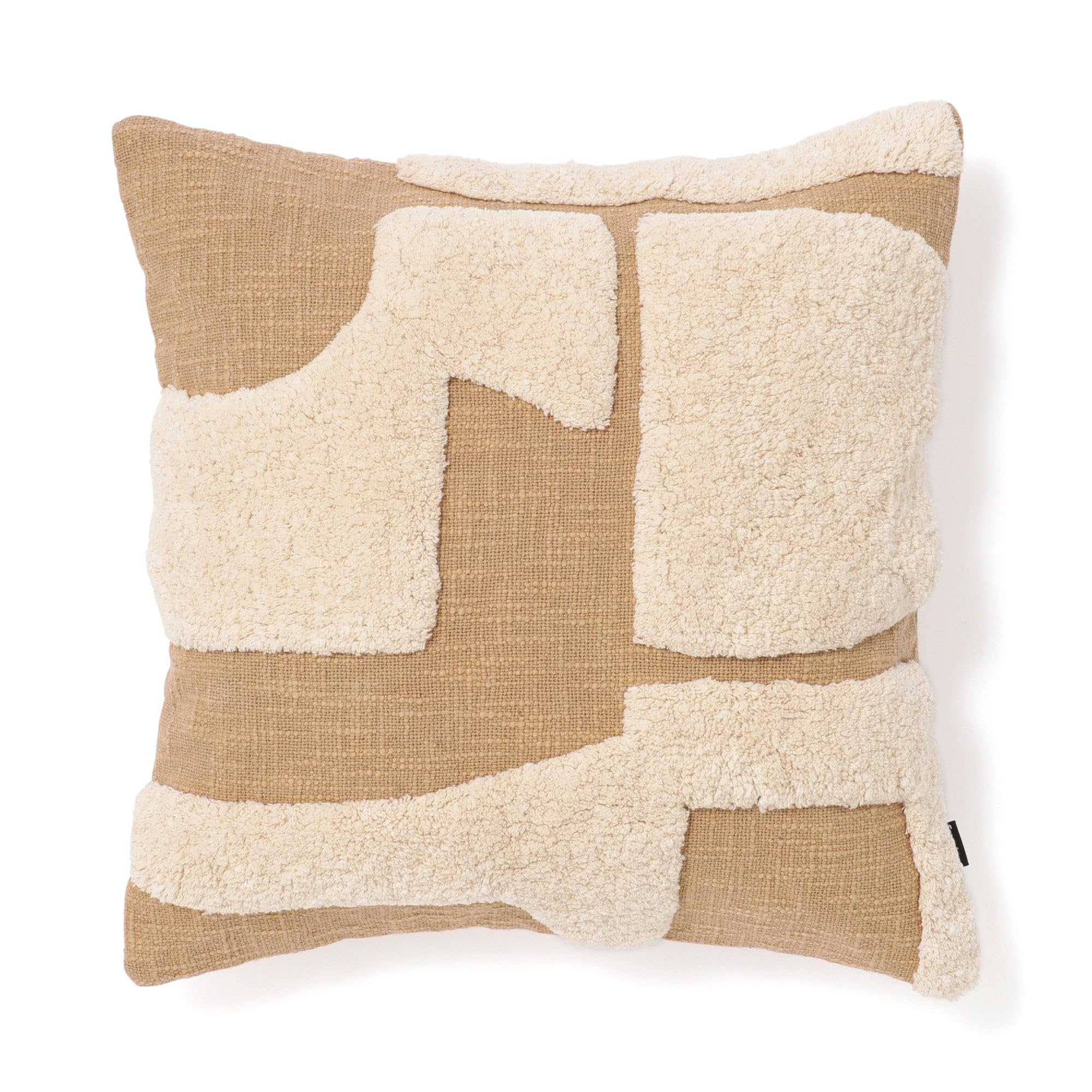 

Francfranc Tufted Kika Cushion Cover, 45cm x 45cm, Beige (014) - Perfect for interior decoration, housewarmings, or as a gift.