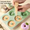 Lebensmittelechte 6-Mulden Hochtemperaturbeständige Silikon-Donutform - Backwerkzeug mit leichter Entformung