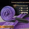 Durable Polyester Lifting Sling: 3, 5, 10 Ton Capacity Tow & Crane Strap