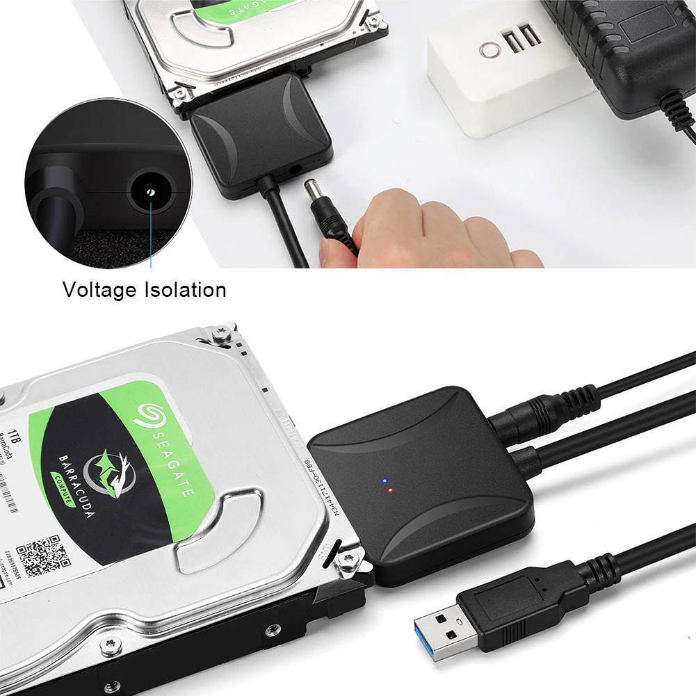 SATA To USB 3.0 Adapter External Hard Drive Converter Cable Support 2.5/3.5 Inch External SSD HDD Hard Drive Disk