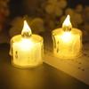 6/1Pcs LED Electronic Candle Battery Operated Flameless Tea Lights Wedding Christmas Birthday Party Decoration Candle Table Lamp