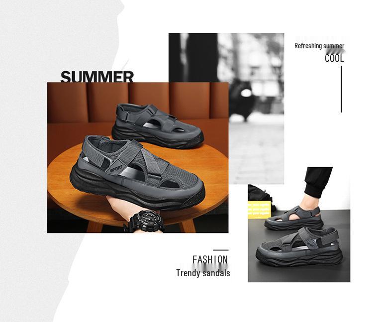 Herren Atmungsaktive Sommer-Sneaker mit geschlossener Zehe & Strandsandalen