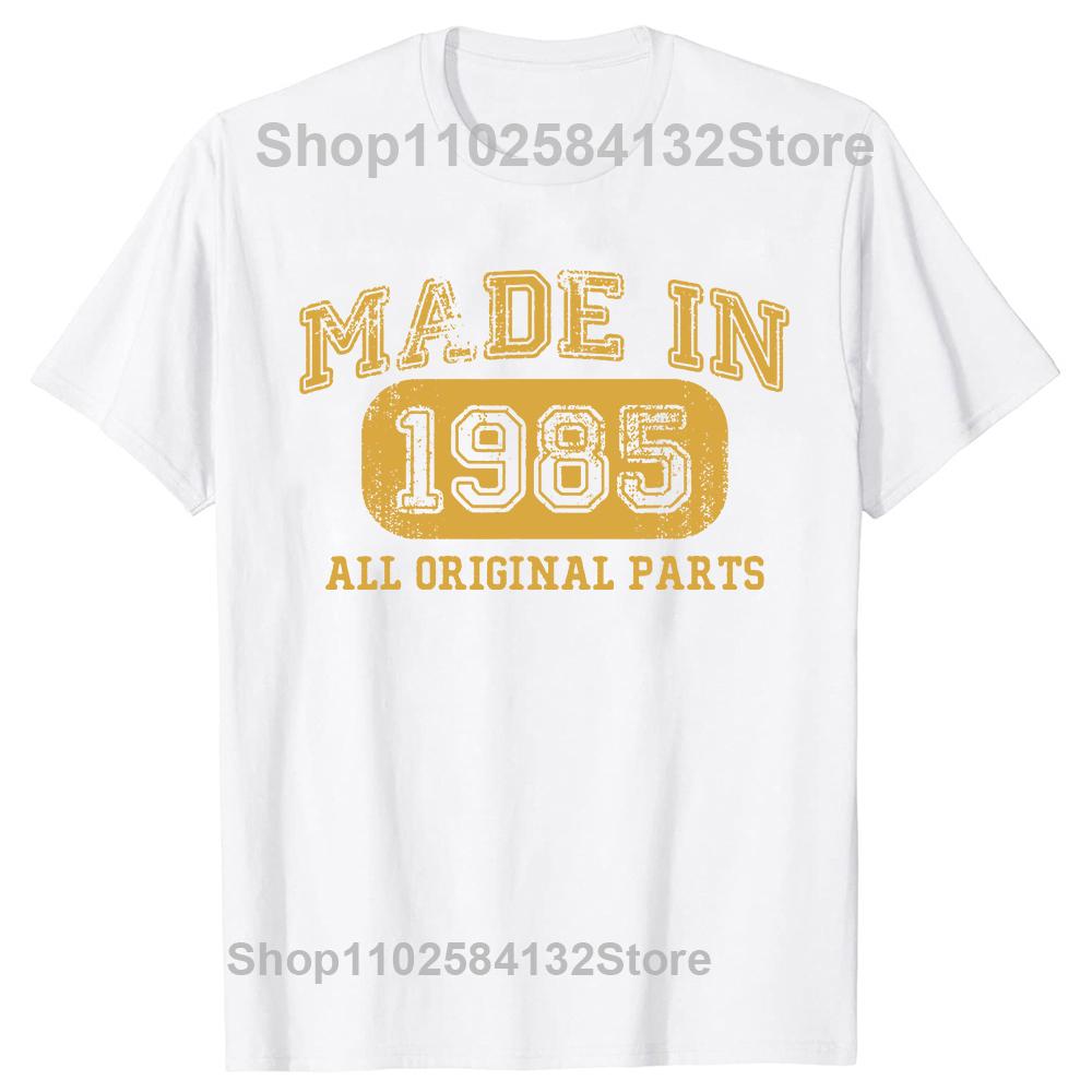 Hergestellt 1985 Geburtstagsgeschenke 39 Jahre alt 39. Geburtstag Geschenk T-Shirt Sommer Streetwear Vatertag Papa Geschenkidee T-Shirt Herren