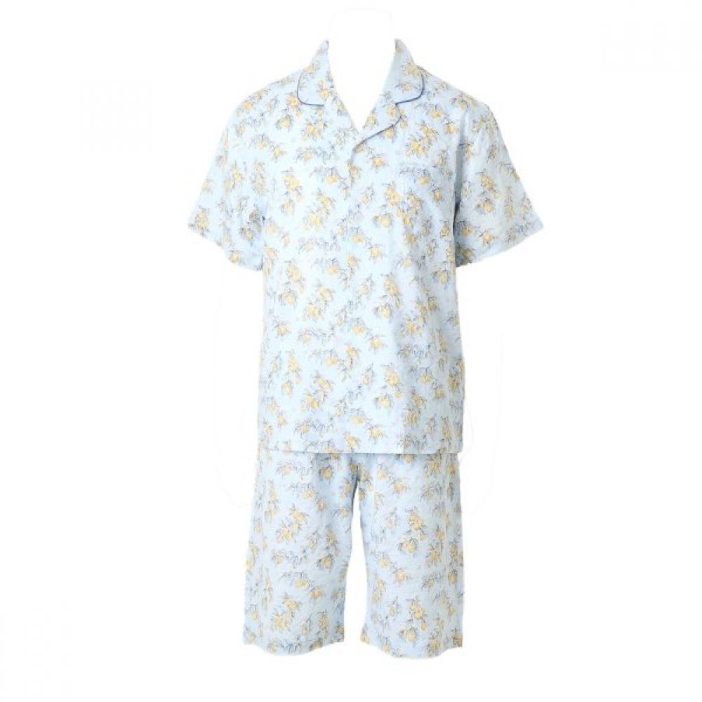 Venus Summer Cool Pajama Made Of Cotton Rayon Vpas208m Blue/95
