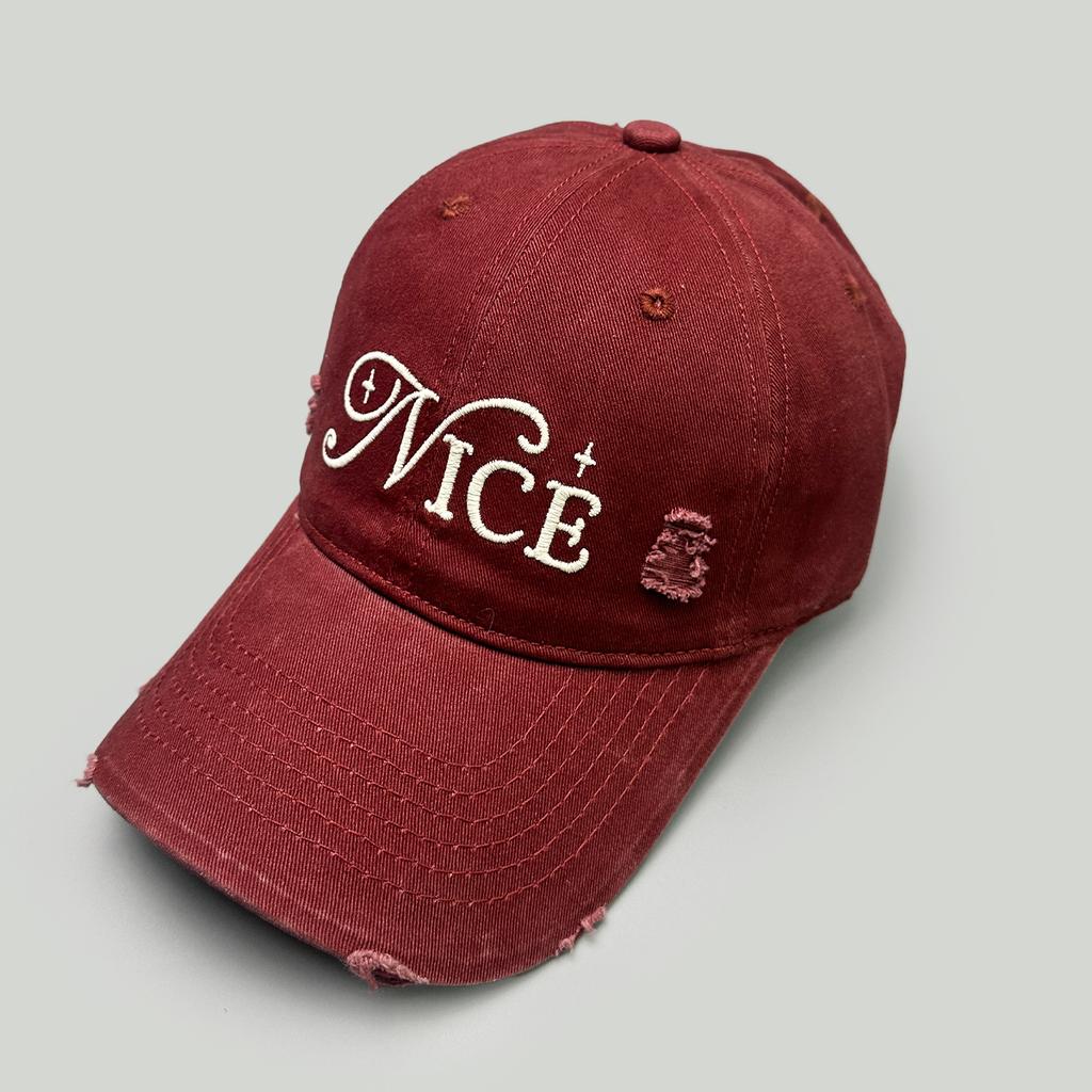 Spring And Summer Hole Design Embroidered Nice Letter Baseball Cap Men'S And Women'S Sunshade Retro Personalized Cap