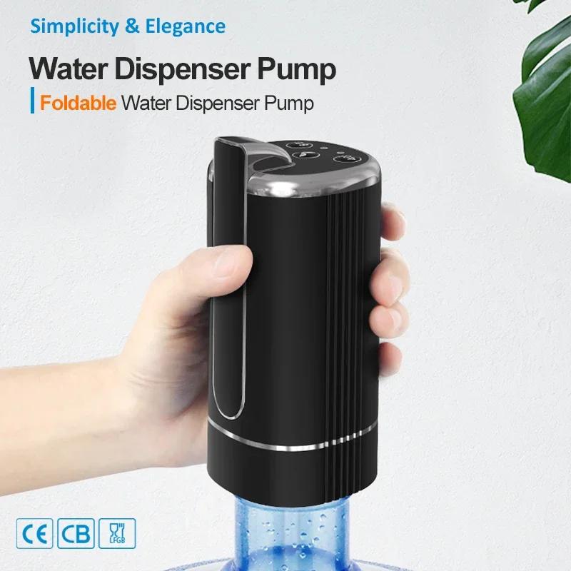 USB Electric Water Pump Portable Mini Foldable Automatic for Bottle Household Water Dispenser