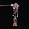 Exotic Hair Clip Side Clip with Tassels For Women Kazak Styles Hair Styling Accessory for Formal Event Costume Accessory