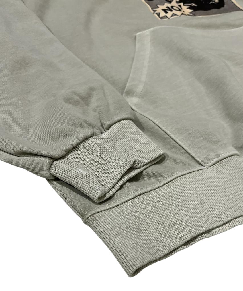SK8ER ROCK No Control Pigment Sweat Hooded (Beige)