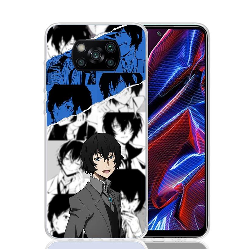 Bungo Stray Dogs Dazai Phone Case For Xiaomi Poco X7 X6 X5 Pro F7 Ultra Redmi 15C 15 13 13C 12 12C 10 10A 10C 9 9A 9C 9T Cover P