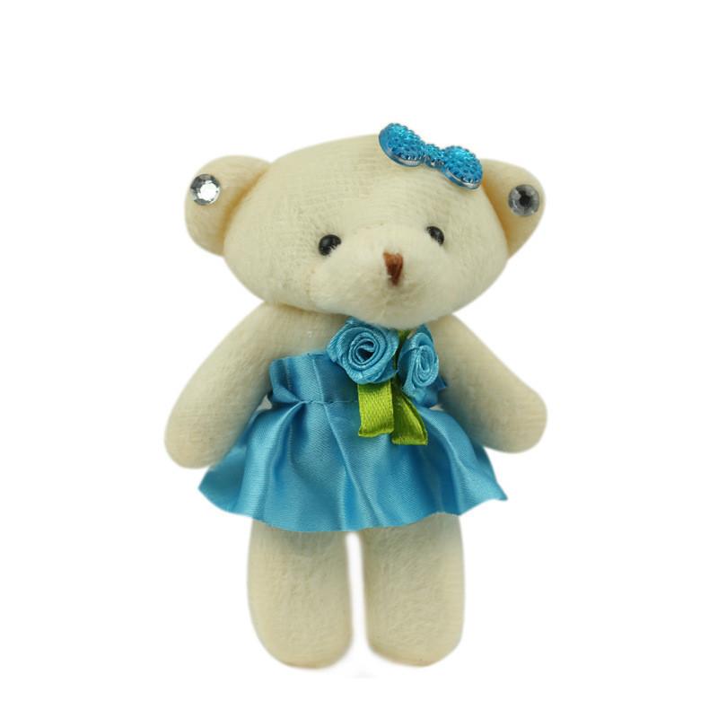 Adorable Wedding Dress Teddy Bear Plush Toy Soft Short Plush Stuffed Animal