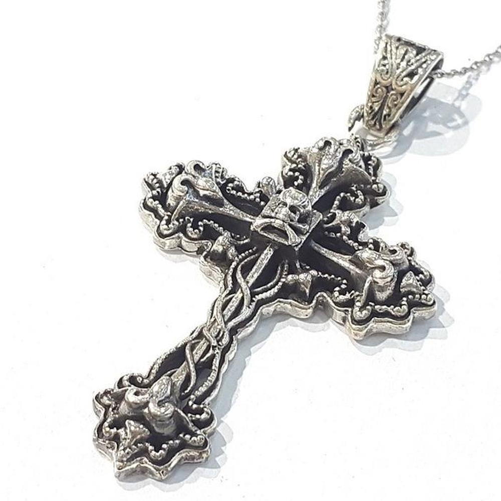 [Bluek] Silver 925 Silver Pendant 211130-09 Cross Men (S7817594)