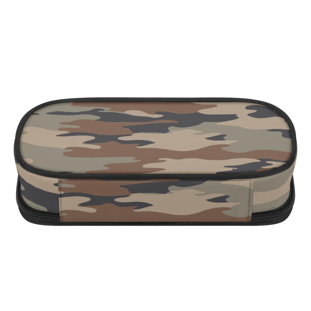 Pencil Case 300D Polyester Large Capacity Zip Around Closure with Main Compartment Mesh Pocket and Pen Slots for Everyday Study