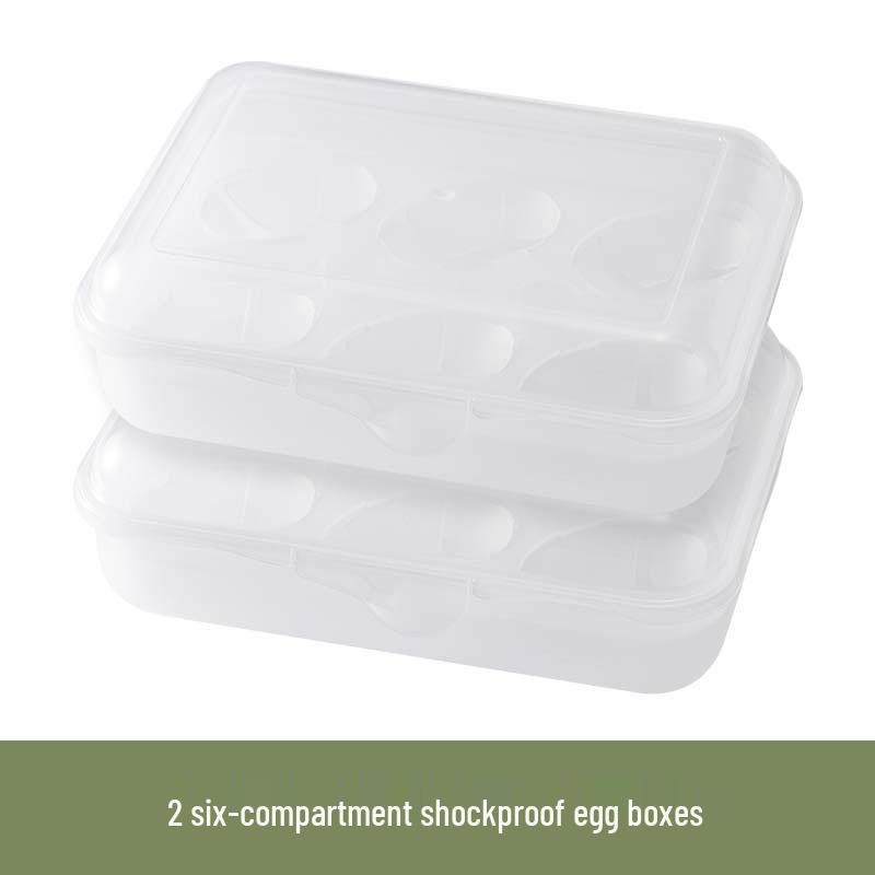 Shockproof Shatterproof Egg Holder - Portable, Anti-Fall Plastic Storage for Camping & Home