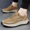 Fashion Lace-Up Men Shoe Leather Fashion Casual Shoes Men All-match Mens Sneakers Handmade Men's Walking Shoes New Skate Footwear Men
