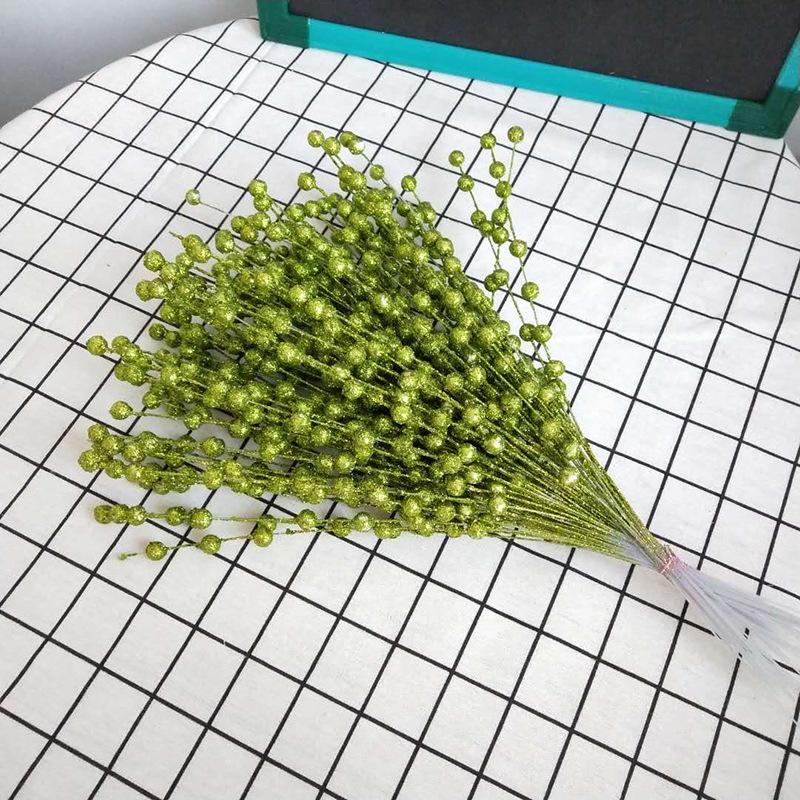 Simulated Gold Powder Wheat Ear Flower Family Home Atmosphere Venue Decoration Utensils High Imitation Green Plants