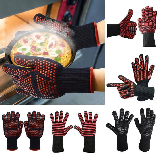 

1 шт., термоизоляционная, жаропрочная, для приготовления пищи, барбекю, духовки, гриля, перчатка, инструмент