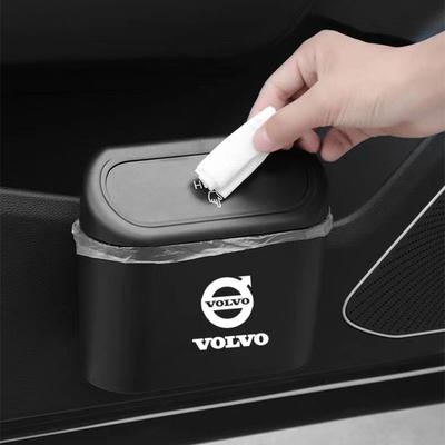 Car Trash Bin Hanging Vehicle Garbage Dust Case For XC60 XC40 XC90 V40 V90 V60 S80 S60 S90 C40 V70 XC70 Accessories