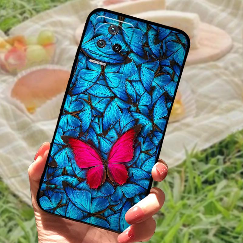Für Poco F4 5G Hülle Poco F5 Pro Silikon TPU Bumper Weiche Handyhülle Für Xiaomi Poco F4 GT 5G Cartoon Tier Hülle Fundas Cases