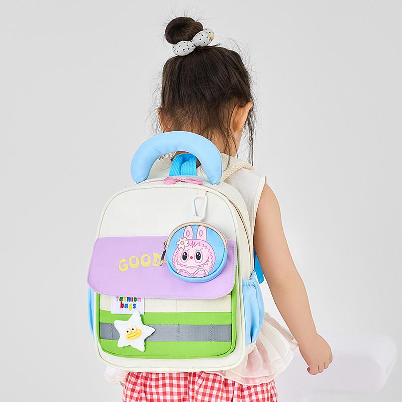 Capybara Lion Patterned Pendant Kids Backpack Cartoon Choolbag Gifts