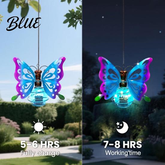 Metal Outdoor Yard Hanging Decor Waterproof IP65 Solar Lamps Beetle Butterfly Flamingo Garden Light  Powered Bee Ornaments for Porch LED Animal Lamp