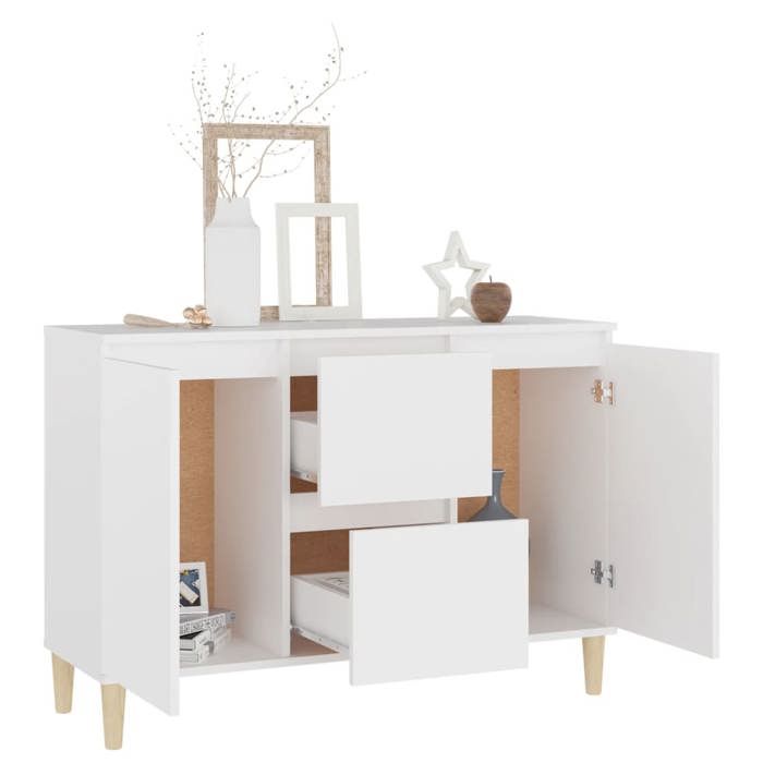 VidaXL Buffet blanc 101x35x70 cm bois d'ingénierie 806103
