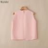 ZANZEA Women Floral Lace Splice Casual Sleeveless Vest Tops