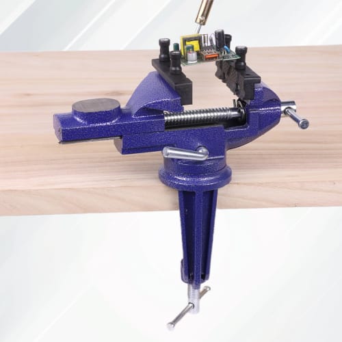 Table Vise, Tabletop Vise, Jaw Width Approx. 70 Mm, Maximum Opening Approx. 60 Mm, 360 Rotation, Strong Adhesion, Workbench, Tabletop, Clamping Tool