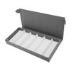 6 Slots Linen Eyeglass Box Eyeglasses Storage Case Multi Slots Fashion Eyewear Display Organizer for Travel Home Store