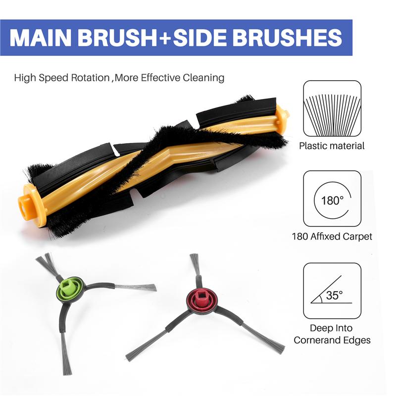 Good-Cleaning Cloth Brush Filter Accessories Replacement Parts Set For Ecovacs DEEBOT N8 Pro N8 Pro+ Vacuum Cleaner Robot