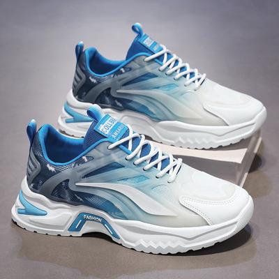 Summer Men's Shoes New Breathable Mesh Sports Shoes Men's Trend Versatile Platform Running Casual Shoes Men's
