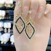 New Earrings with Female Personality, High-end Temperament, Versatile Diamond Earrings and Earrings