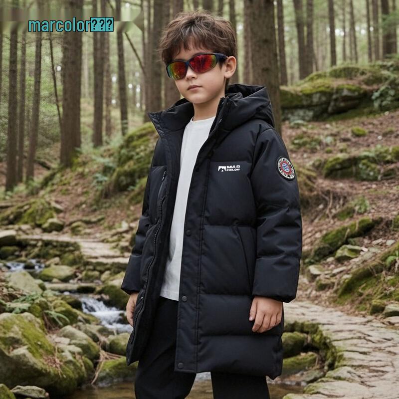 Kids  Winter Thickened Mid-Length Down Jacket 110