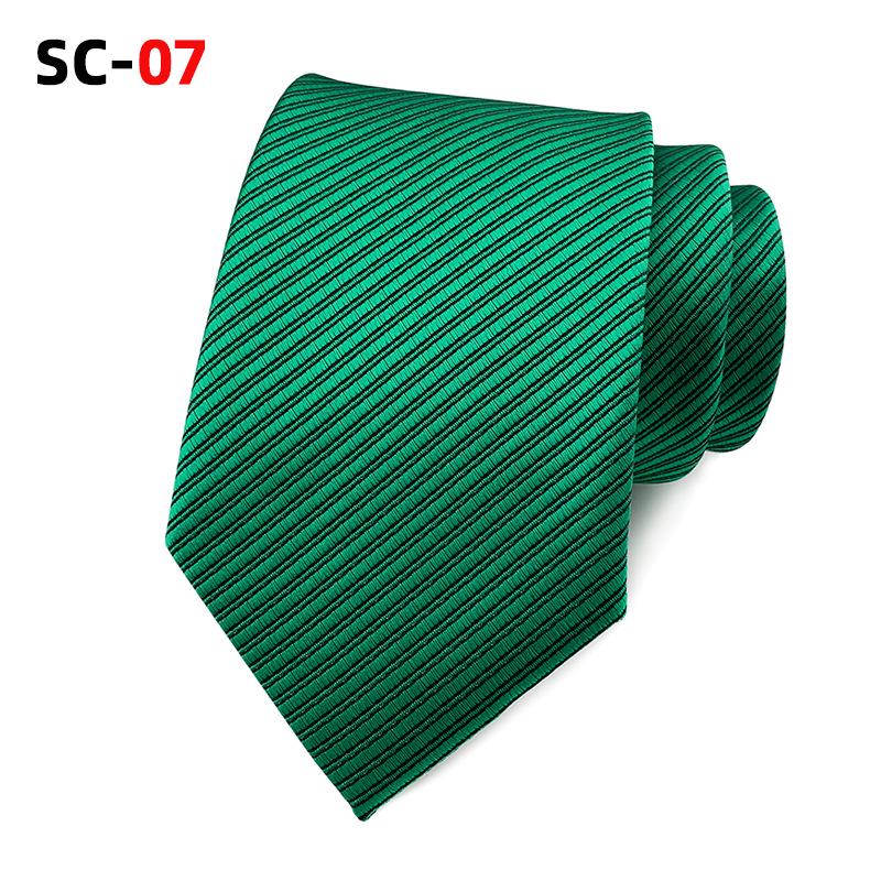 Einfarbige Krawatte aus hochdichtem Satin, 8 cm - Koreanische Mode, Business-Herrenaccessoire