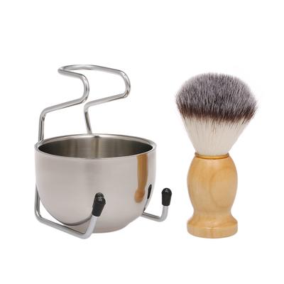 Männer Barber Rasierpinsel Rasierhobel Halter Rack Ständer Becher Tasse Schüssel Set