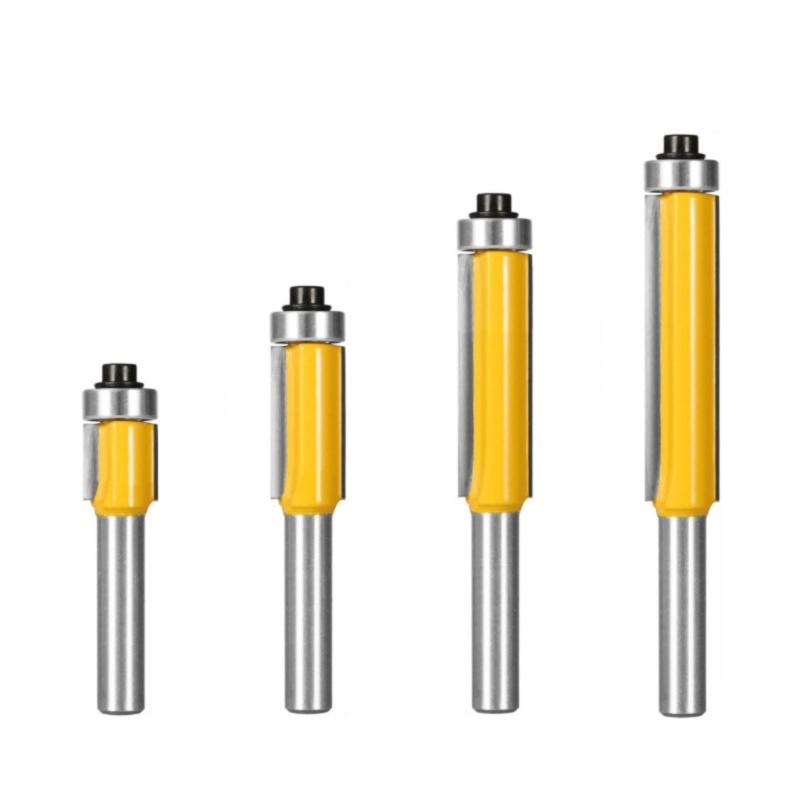 

Profession Flush Trim Cutter Router Bit 12.7mm Blade 8mm Shaft Ball Bearing For Precise Edging Copying Woodworking Tool 1