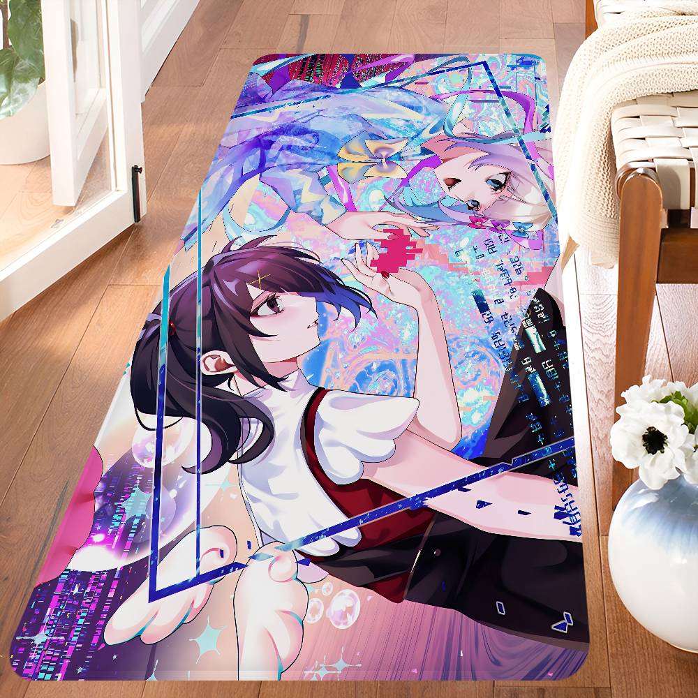 Game N-Needy Girl Overdose Floor Mat Retro Multiple Choice Living Room Kitchen Rug Non-Slip Modern Home Decor