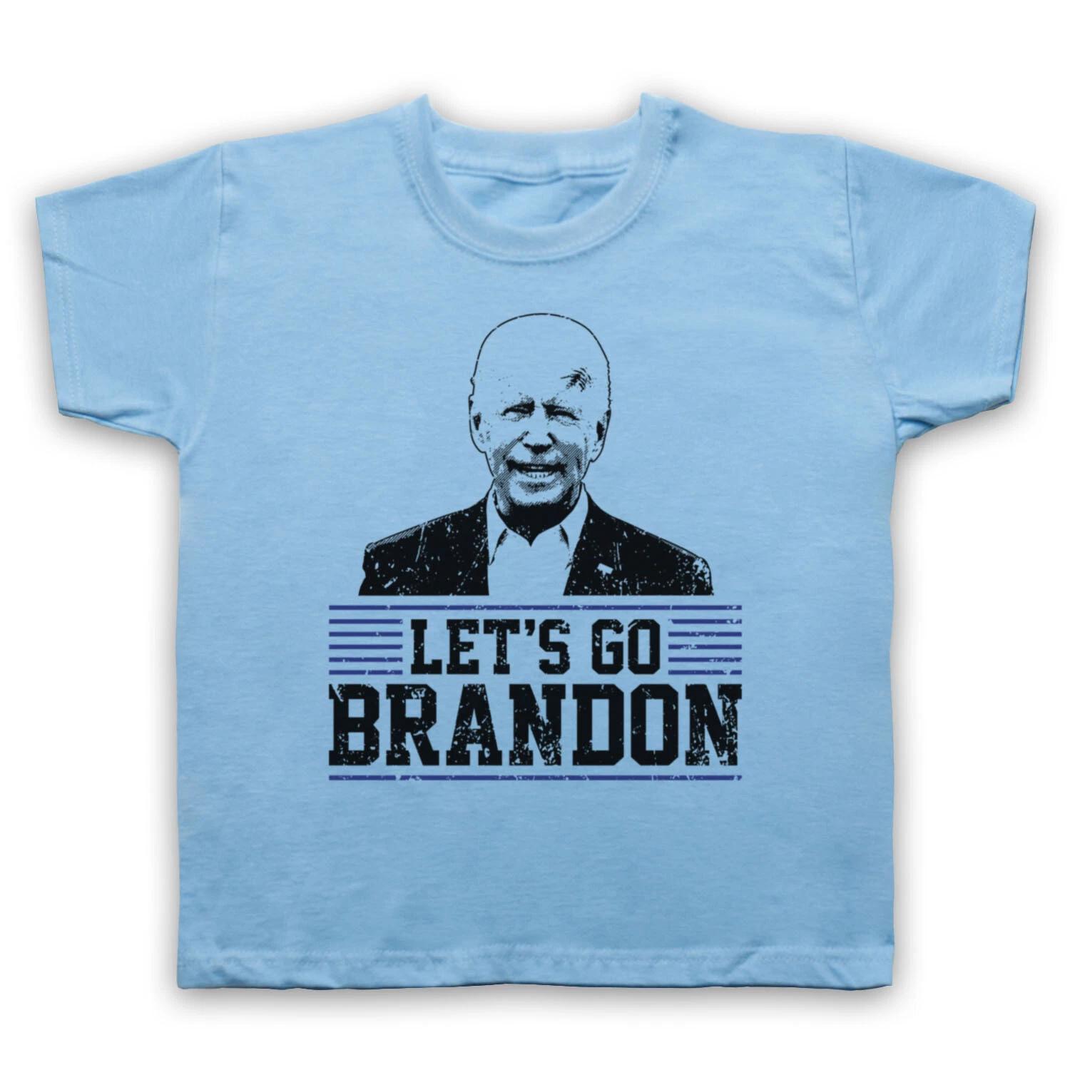 JOE BIDEN LET S GO BRANDON INTERNET MEME CROWD CHANT KIDS CHILDS T-shirt 100