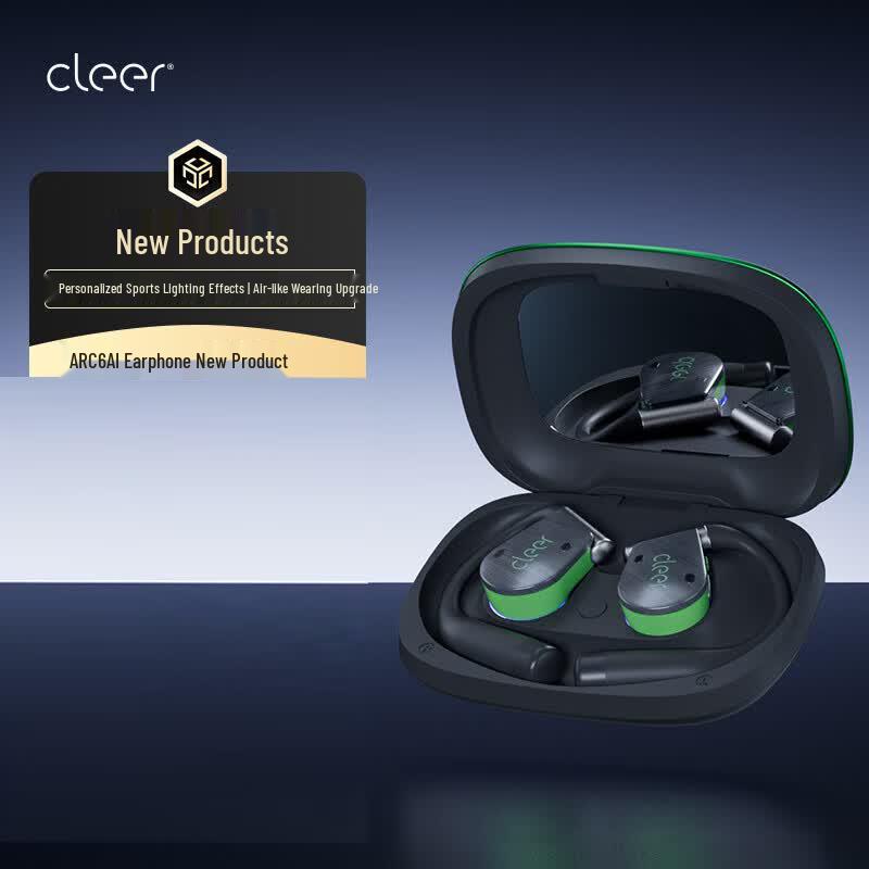 Cleer ARC6 Open-Ear Sport AI Bluetooth Headphones