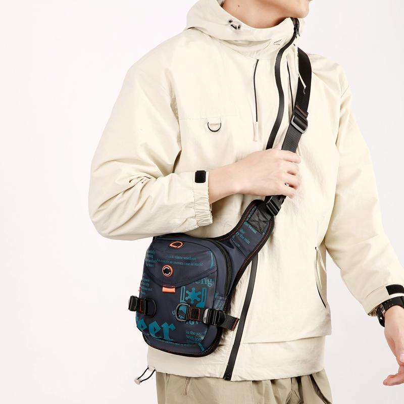 Venkovní cyklistická taška Multifunkční sportovní taška přes rameno Pánská taška crossbody s potiskem písmen