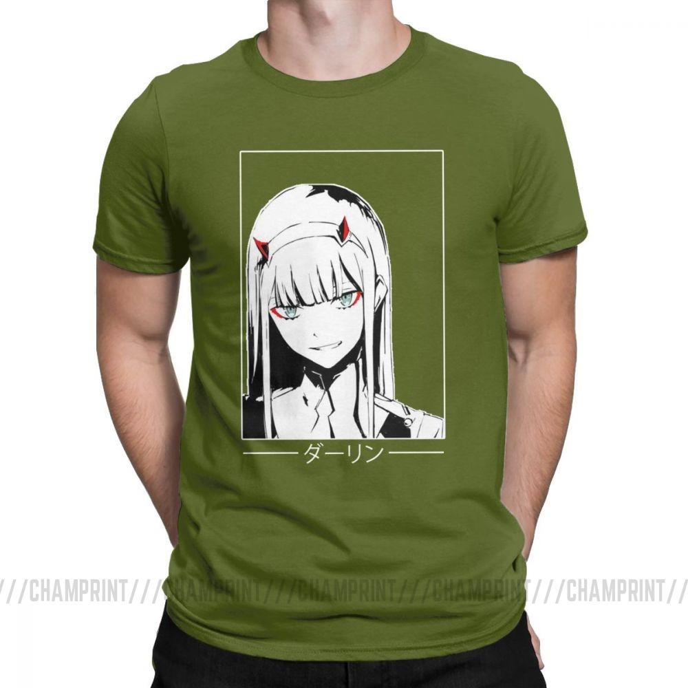 Cool Zero Two T Shirt Darling In The Franxx Movie Koszulka męska 100 bawełna