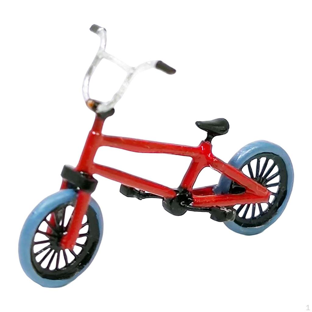 Bicycle Model Vehicles Model, Mini Road Toys, Office Home Office, Miniature Figurines,