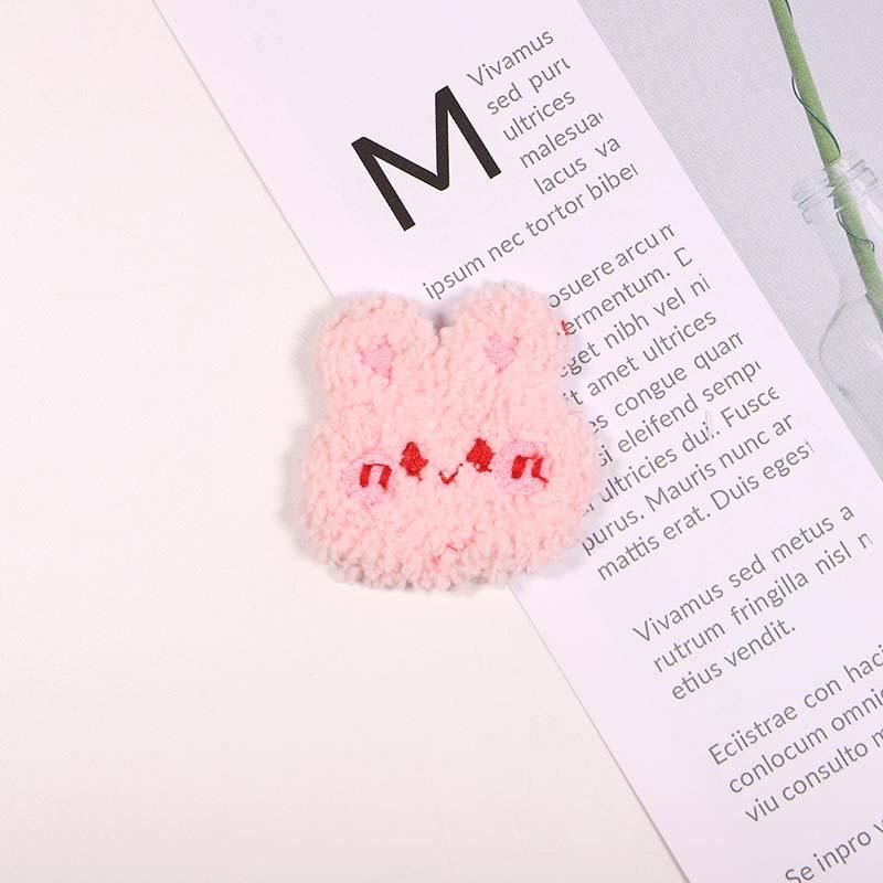 10/20pcs DIY Embroidery Fabric Colorful Plush Girl Portrait Clothing Accessories Hair Accessories Decorative Eco Friendly Dyes