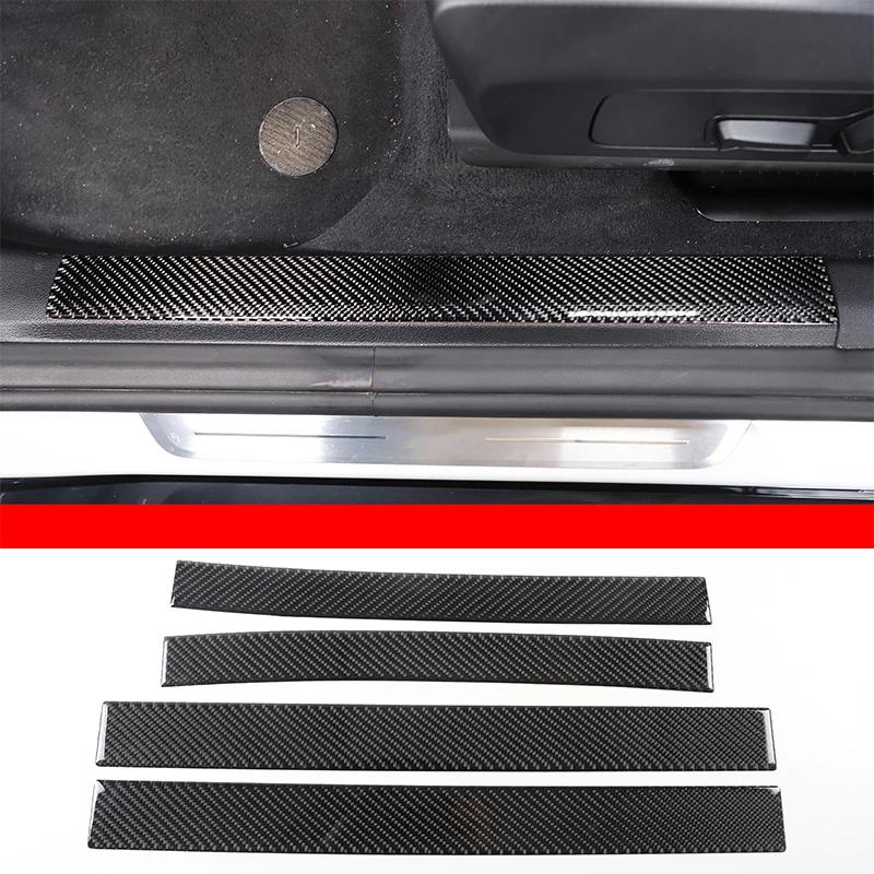 For BMW X1 U10 U11 2023-2024 Soft Carbon Fiber Car Door Sill Threshold Stickers Car Interior Decorative Accessories