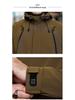 Men's Plus Size Mid-Length Hooded Cotton Jacket - Winter Fashion Brand 808