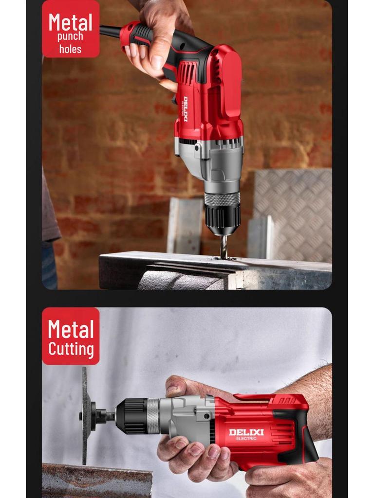 Delixi High-Power Multifunctional Electric Screwdriver & Lightweight Drill Tool