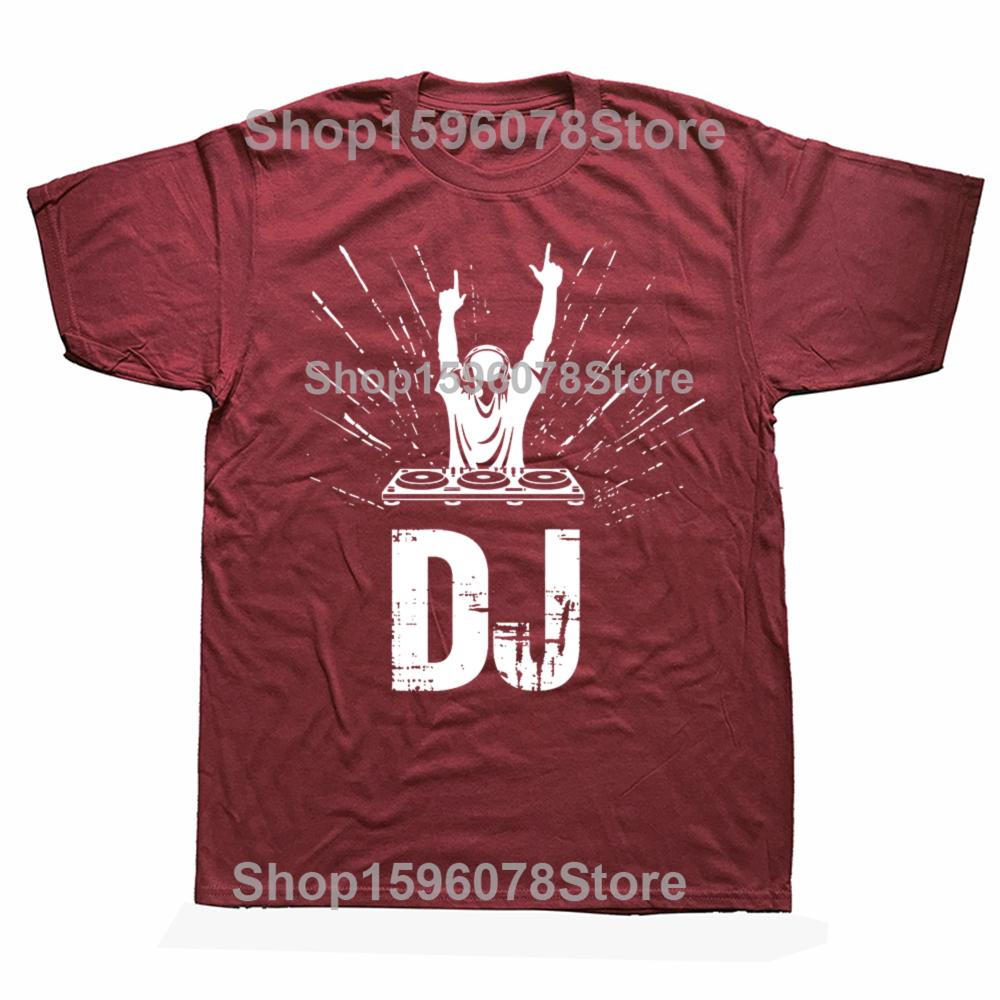 DJ Enthusiast Tee Music At Heart T-shirt Cotton Oversized Men Tshirt Summer Unisex Tees Fashion Streetwear Hip Hop T Shirt